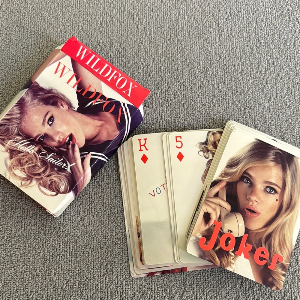 Wildfox Playing Cards - Red